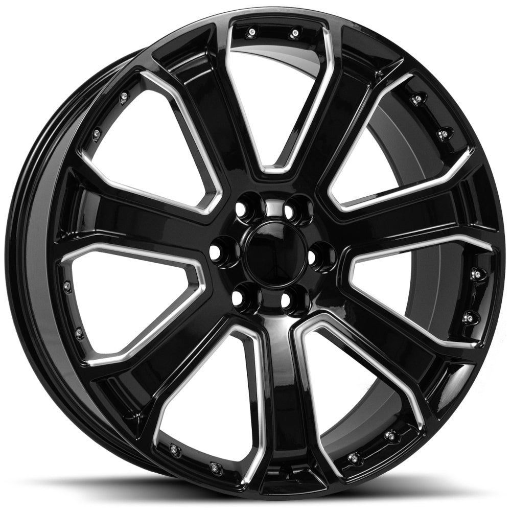 Replica G06 Black Milled Wheel