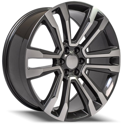 Replica G10 Silver Machined Wheel