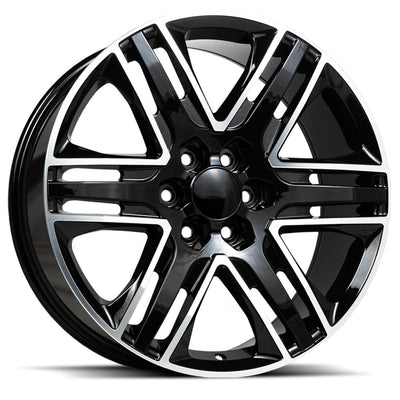 Replica RP051 Black Milled Wheel