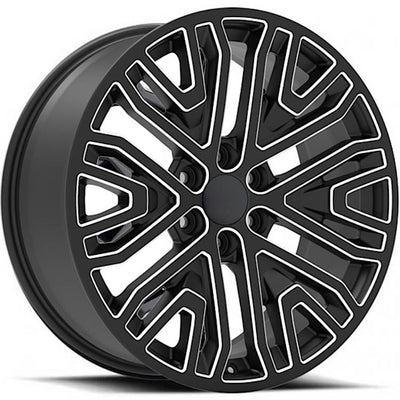 Replica RP14 Black Milled Wheel
