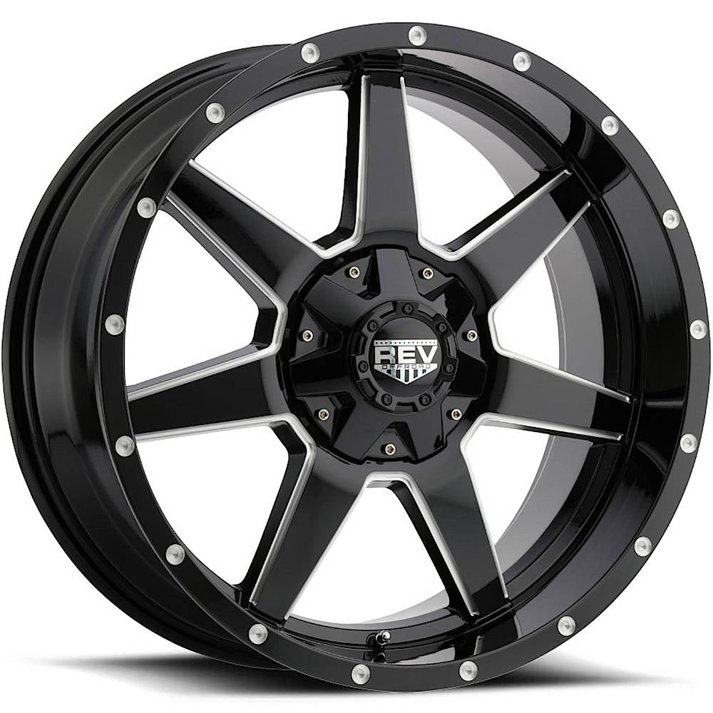 Rev Offroad 875 Black Milled Wheel