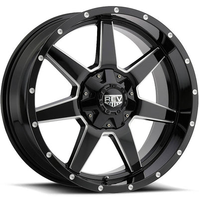 Rev Offroad 875 Black Milled Wheel