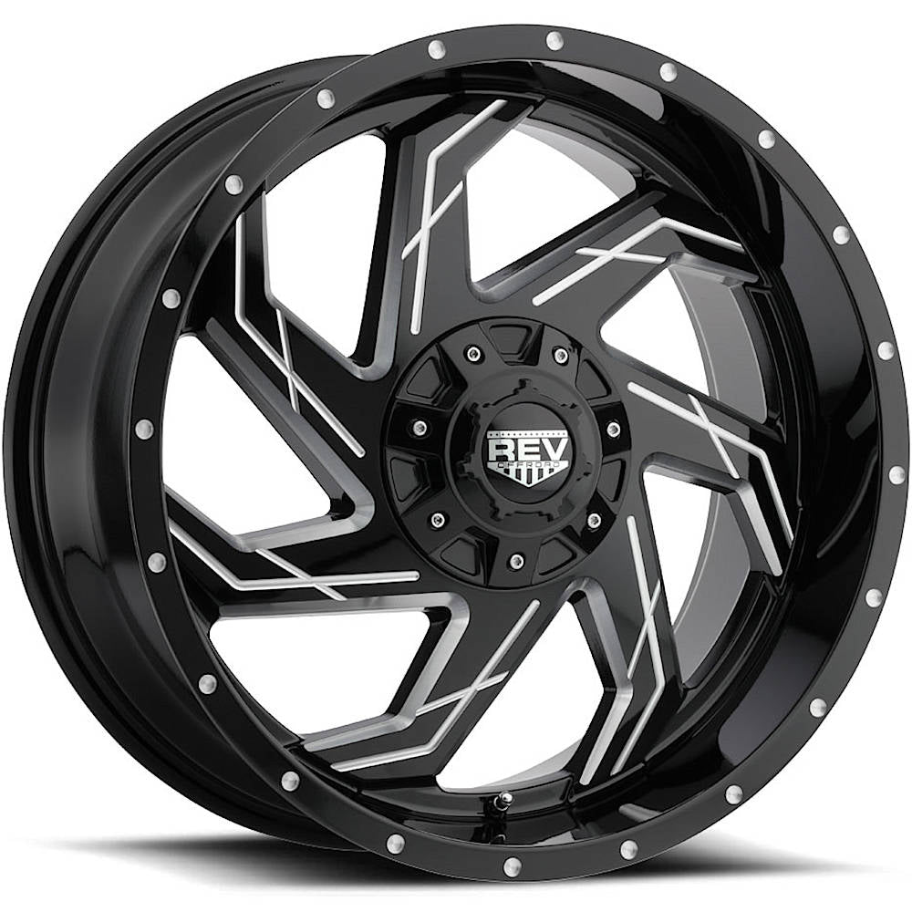Rev Offroad 895 Black Milled Wheel
