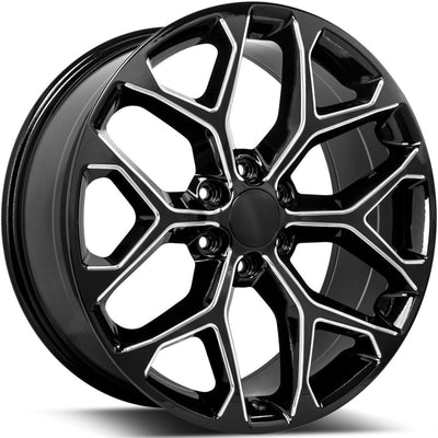 Rev Replicas 582 Black Milled wheel