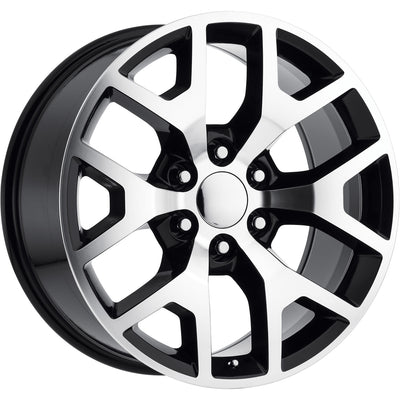 Rev Replicas 586 Machined Black wheel