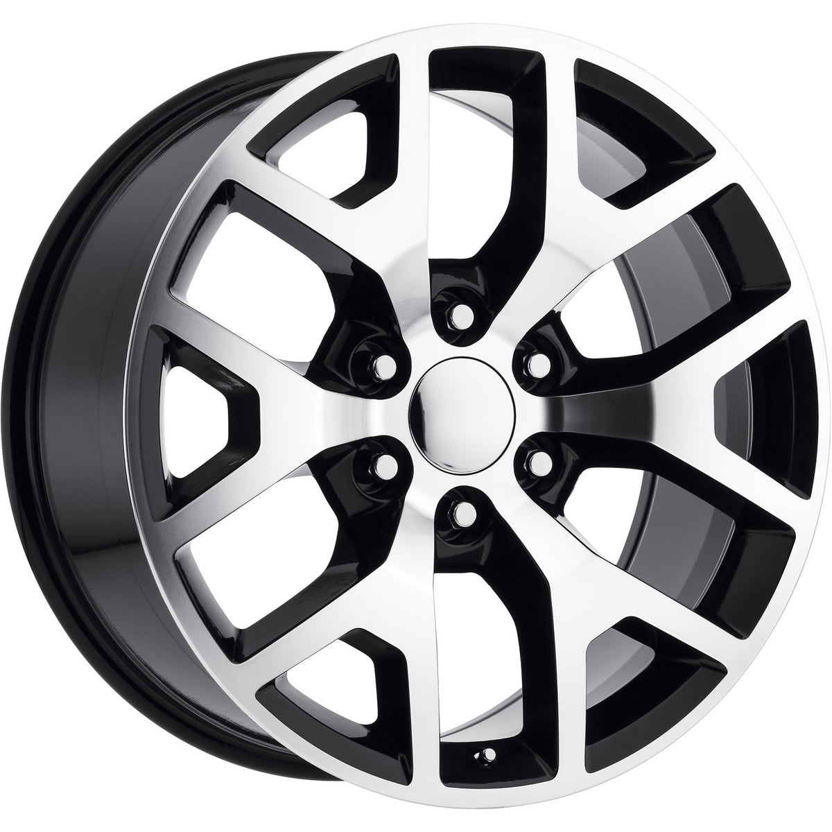 Rev Replicas 586 Black Machined Wheel