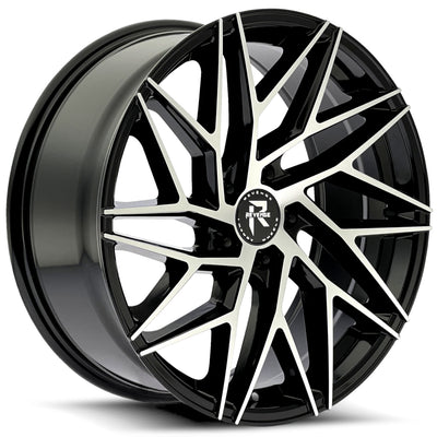 Revenge Luxury RL-102 Black Machined Wheel