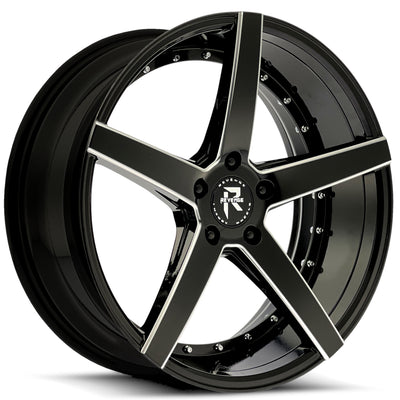 Revenge Luxury RL-103 Black Milled Wheel