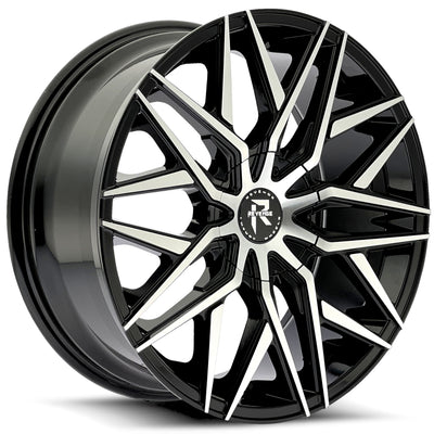 Revenge Luxury RL-104 Black Machined Wheel