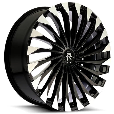Revenge Luxury RL-106 Black Machined Wheel