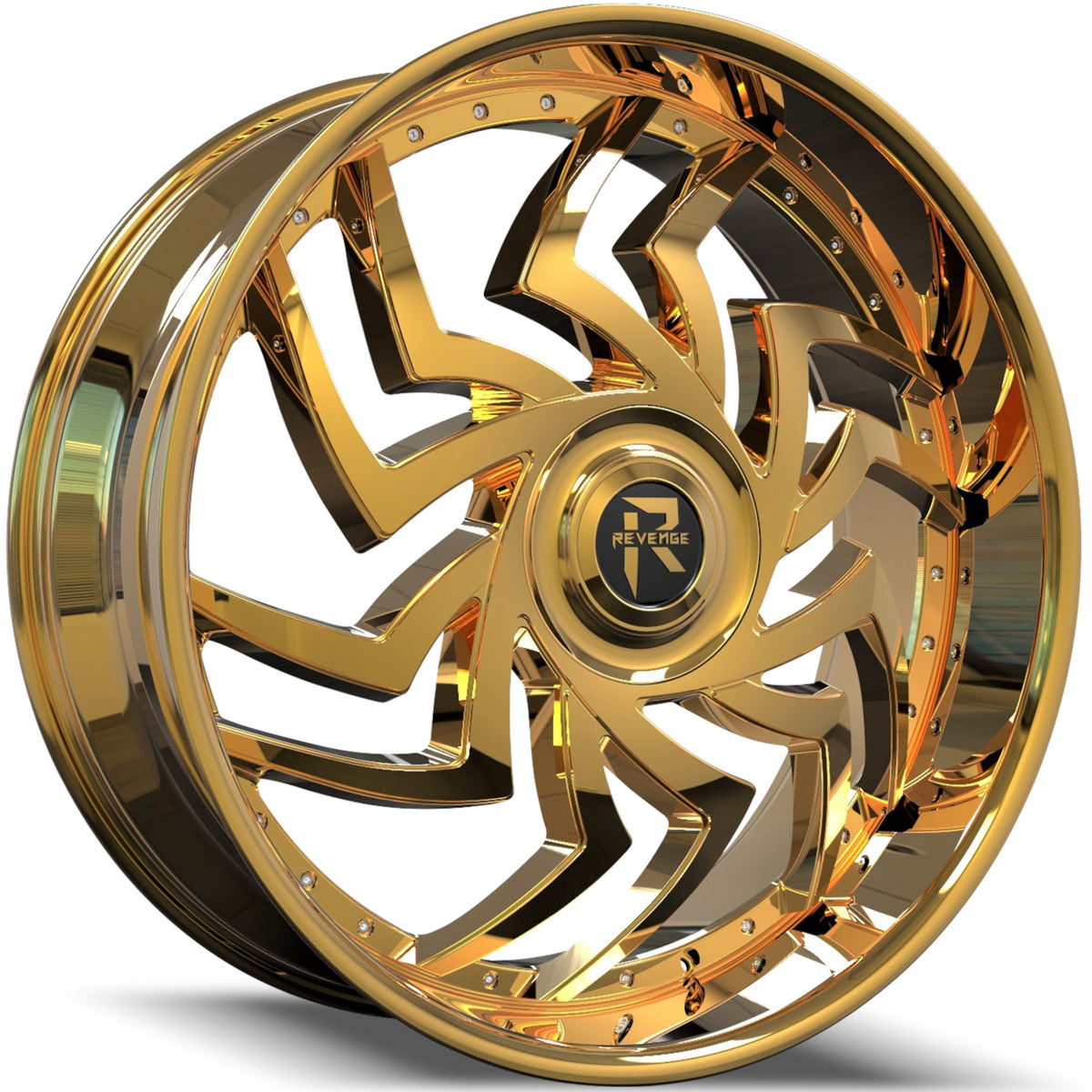 Revenge Luxury RL-107 Gold Wheel
