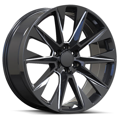 Revenge OE Proline RS-39 Black Milled Wheel