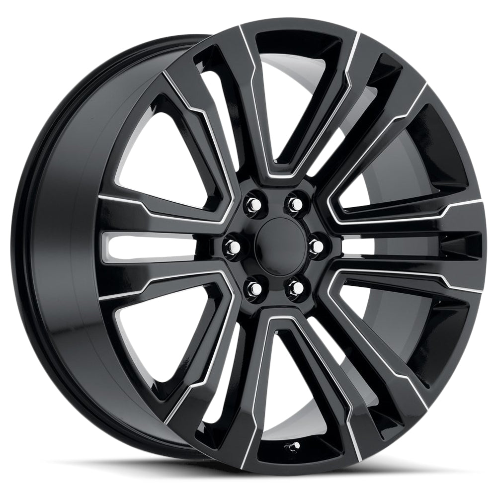 Revenge OE Proline RS-72 Black Milled Wheel