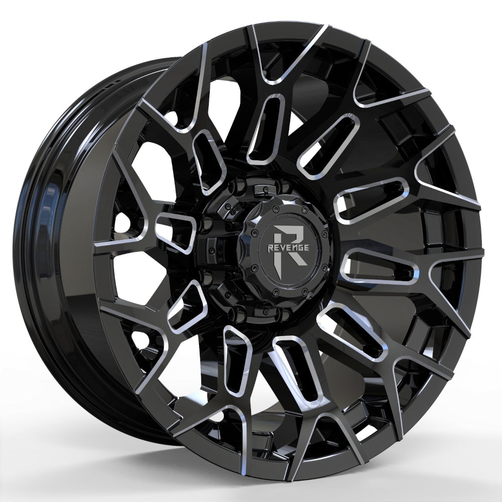 Revenge Offroad RV-203 Black Milled Wheel