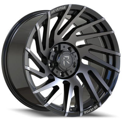 Revenge Offroad RV-207 Black Machined Wheel