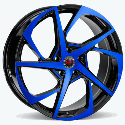 Revolution Racing RR29 Black Blue Machined Wheel