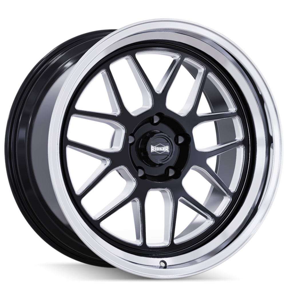 Ridler Style 611 Black Milled Wheel