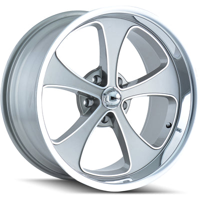 Ridler Style 645 Gray Machined Wheel