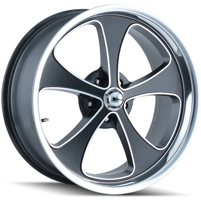 Ridler Style 645 Black Machined Wheel