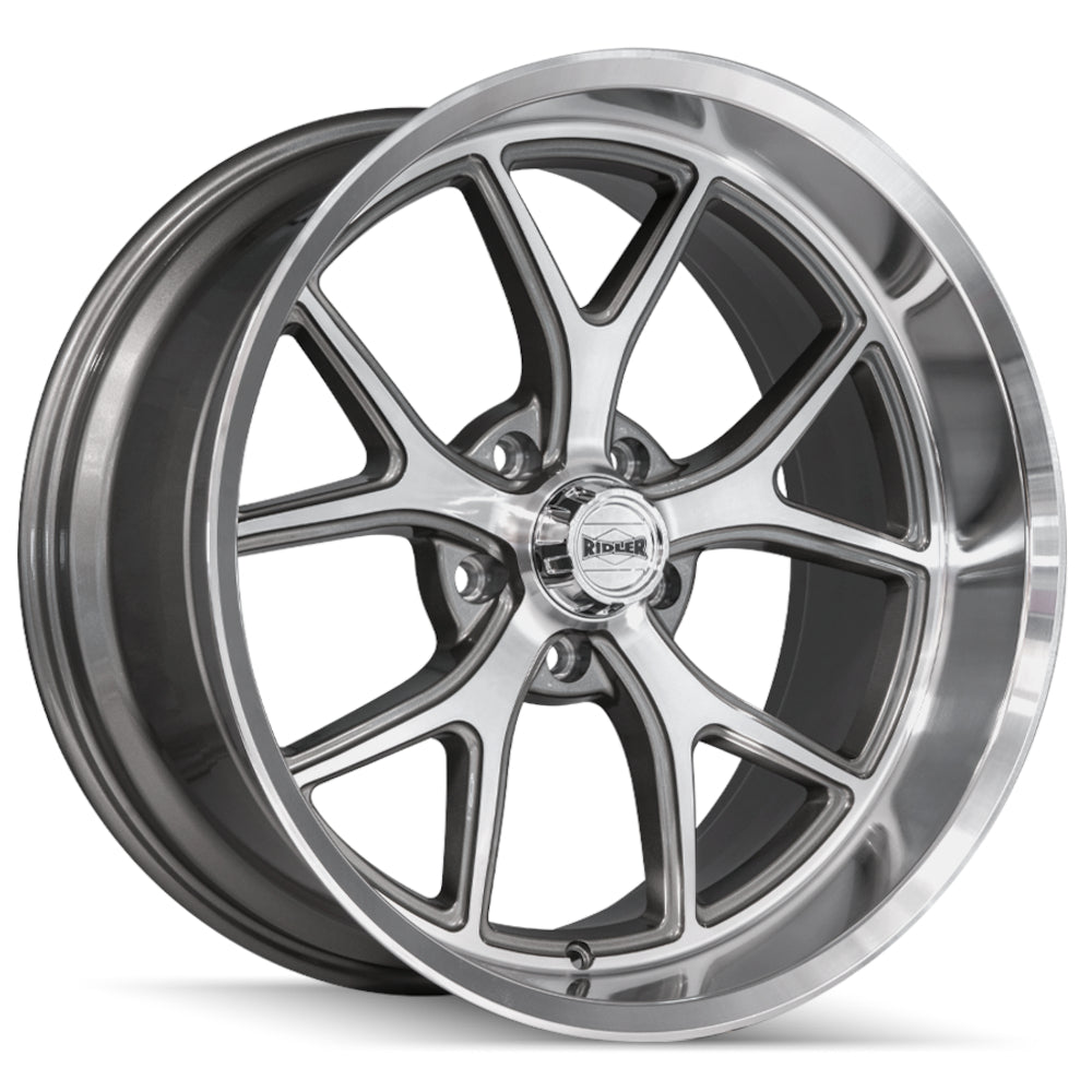 Ridler Style 661 Gray Machined Wheel