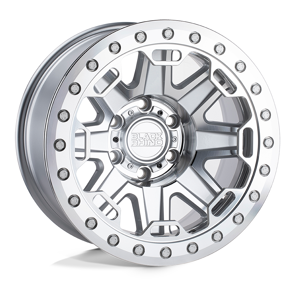 Black Rhino RIFT BEADLOCK Silver wheel