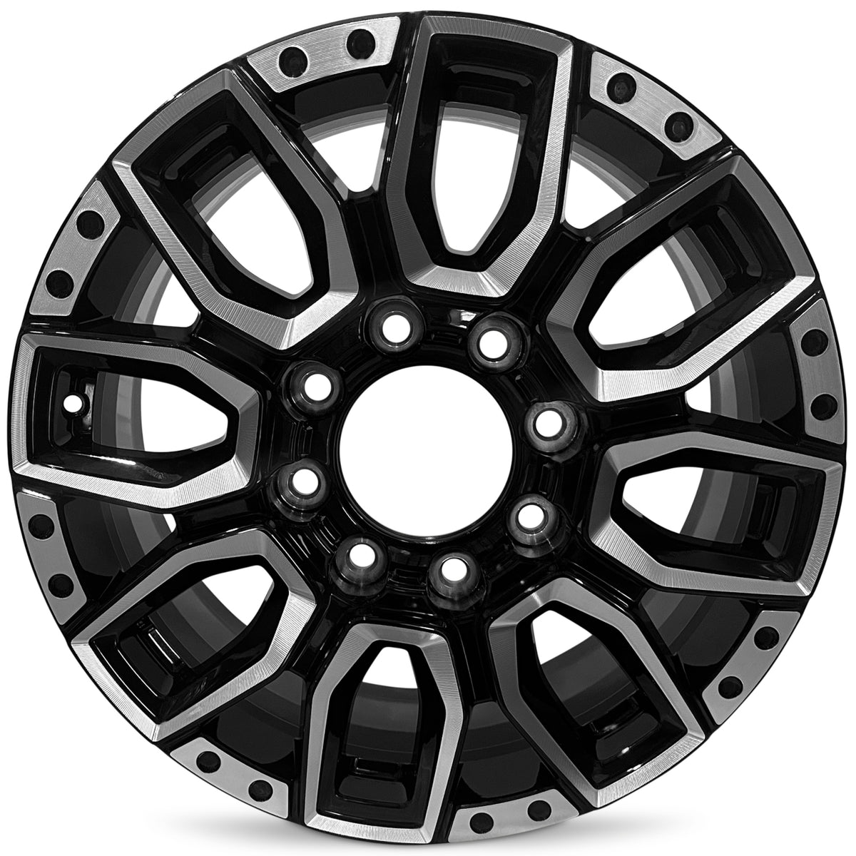 Road Ready RRW-14125 Black Machined Wheel