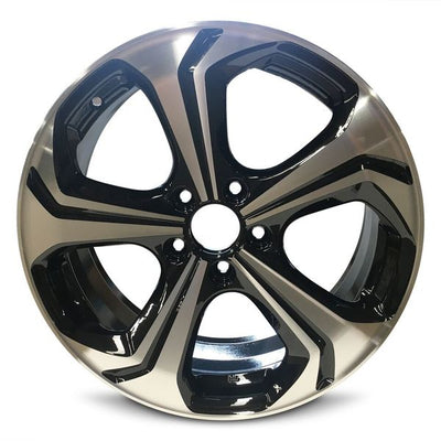 Road Ready RRW-64064 Black Machined Wheel