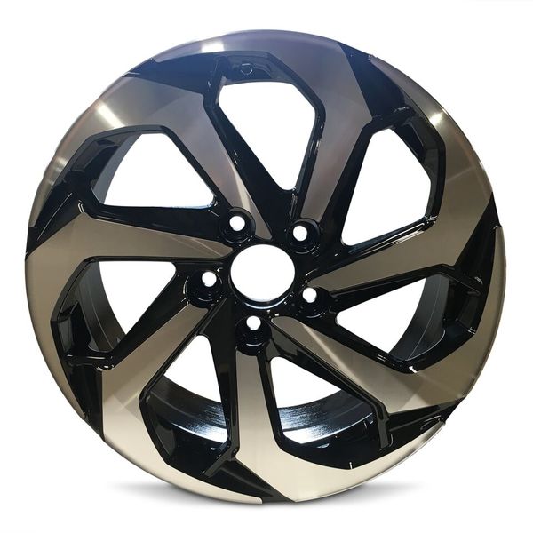 Road Ready RRW-64080 Black Machined Wheel