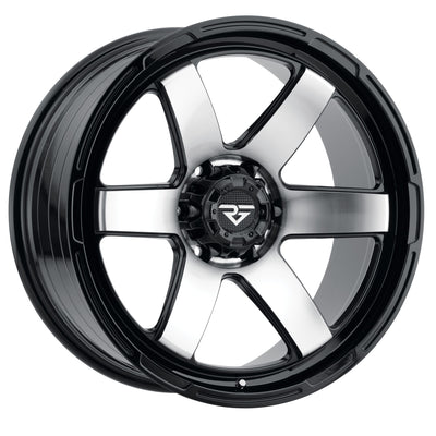 Rock Forged FF08 Black Machined Wheel