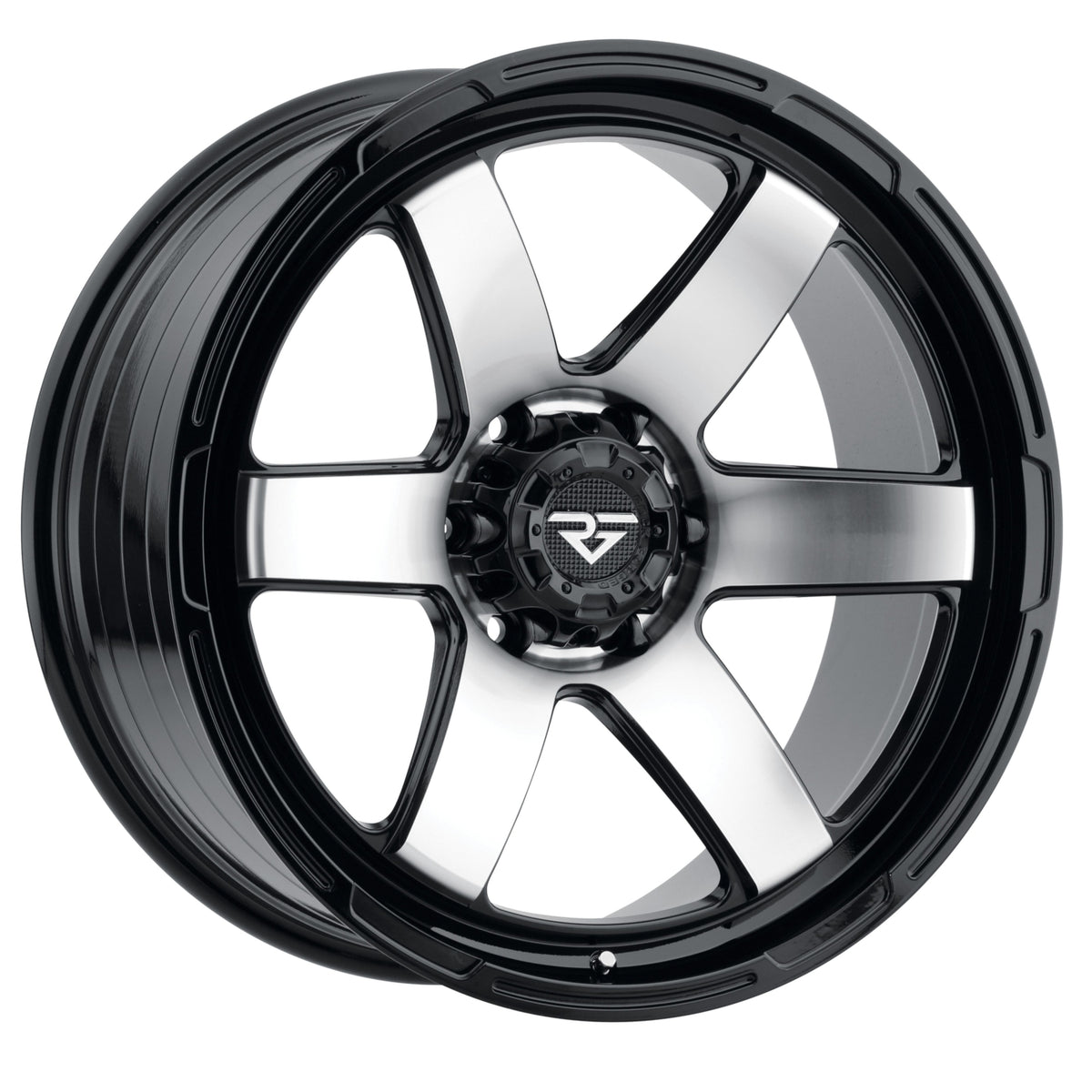 Rock Forged FF08 Black Machined Wheel