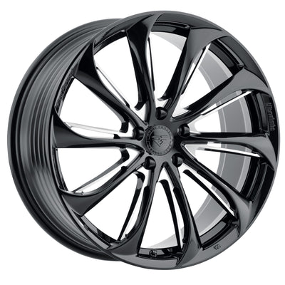 Rock Forged FF25 Black Milled Wheel