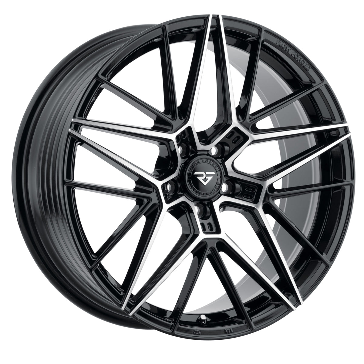 Rock Forged FF35 Black Machined Wheel
