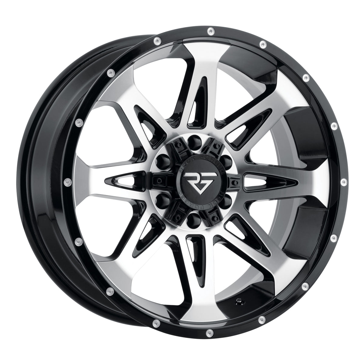 Rock Forged FF88 Black Machined Wheel