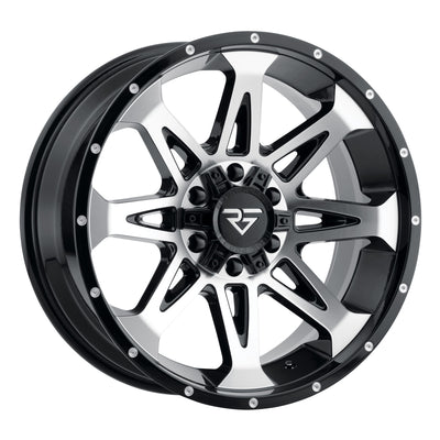 Rock Forged FF88 Black Machined Wheel