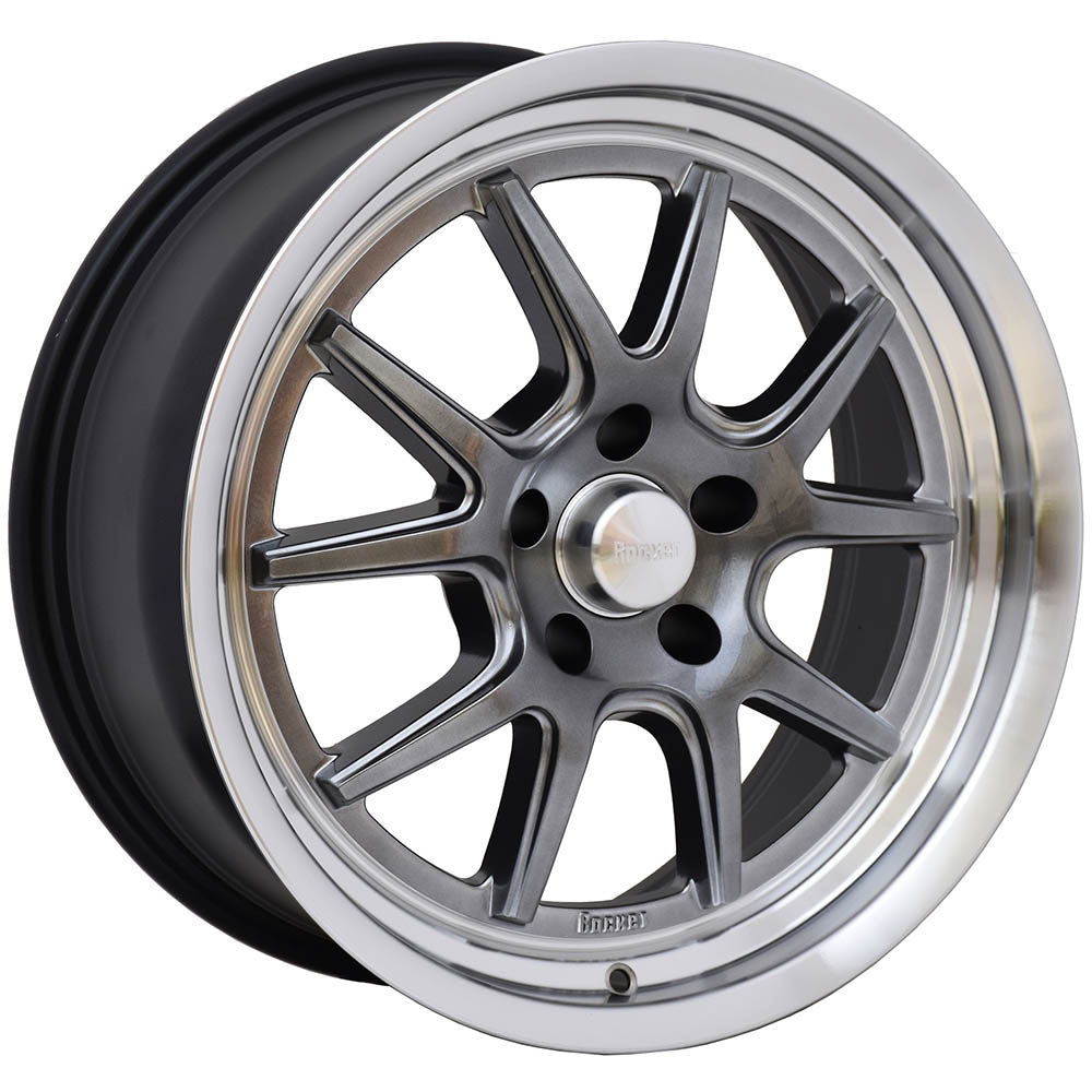 Rocket Racing Attack Gunmetal Machined Wheel