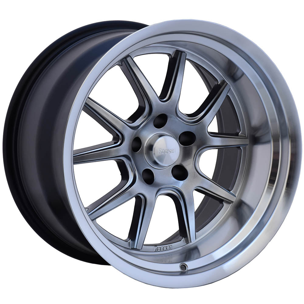 Rocket Racing Attack Gunmetal Machined Wheel