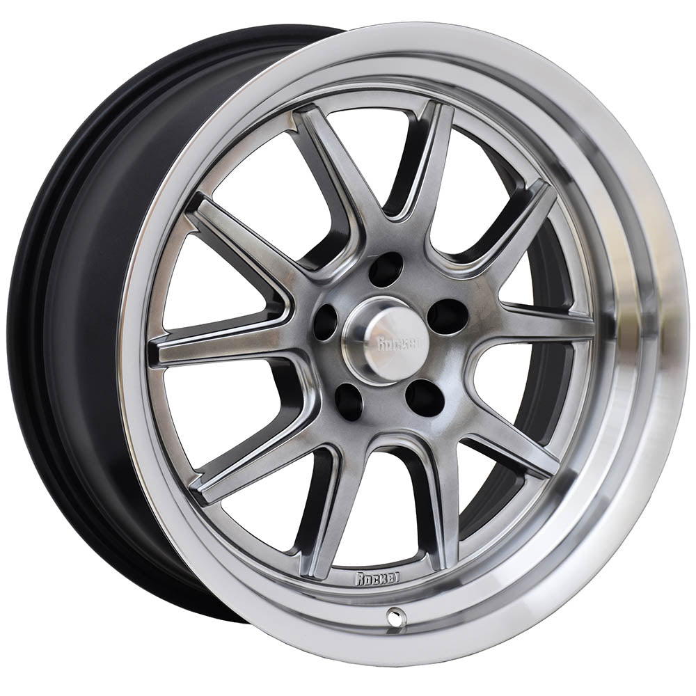 Rocket Racing Attack Gunmetal Machined Wheel