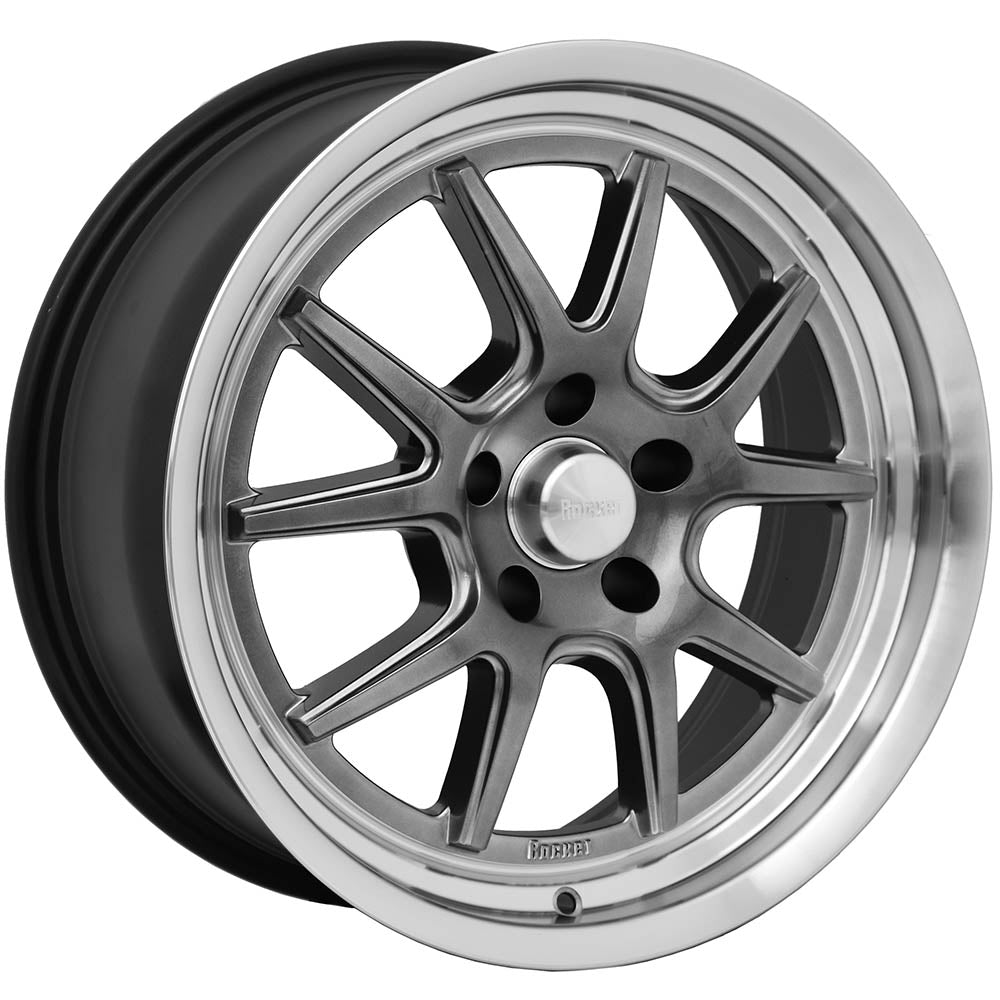 Rocket Racing Attack Gunmetal Machined Wheel