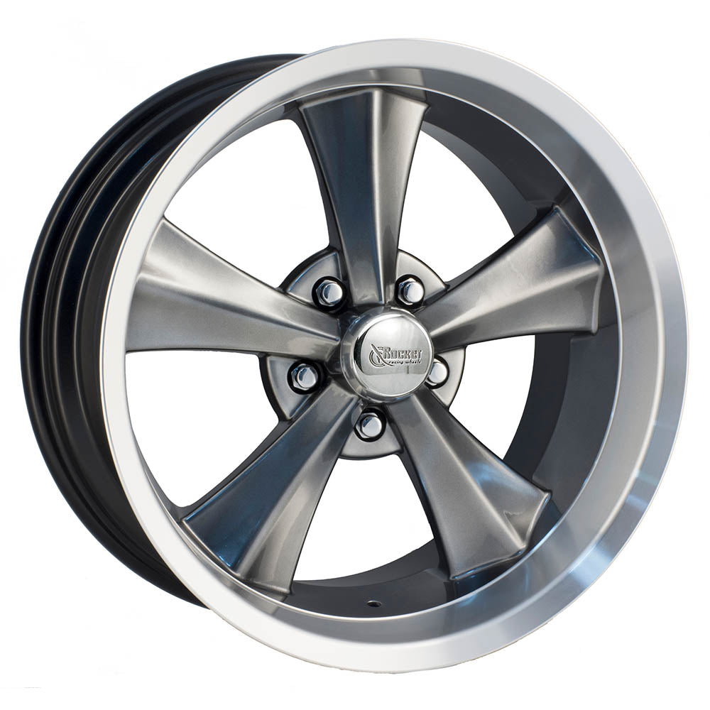 Rocket Racing Booster Gunmetal Machined Wheel