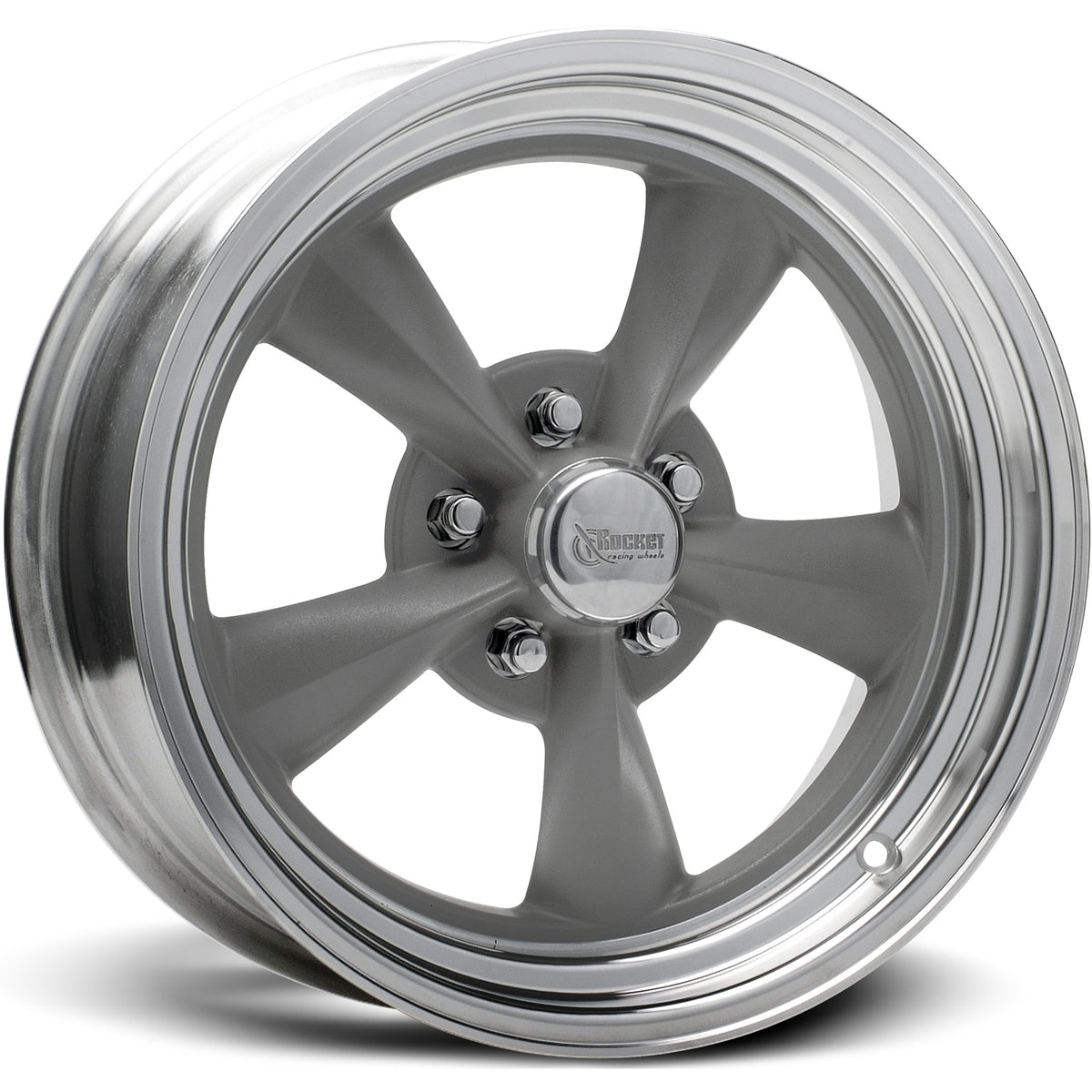 Rocket Racing Fuel Gray Machined Wheel