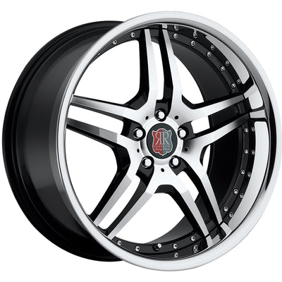Roderick RW2 Black Machined Wheel