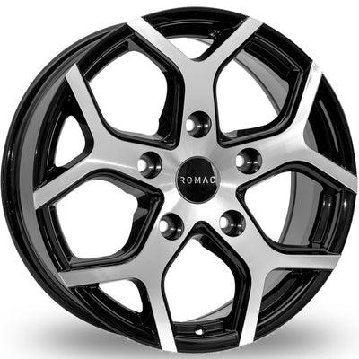 Romac Cobra Black Machined Wheel