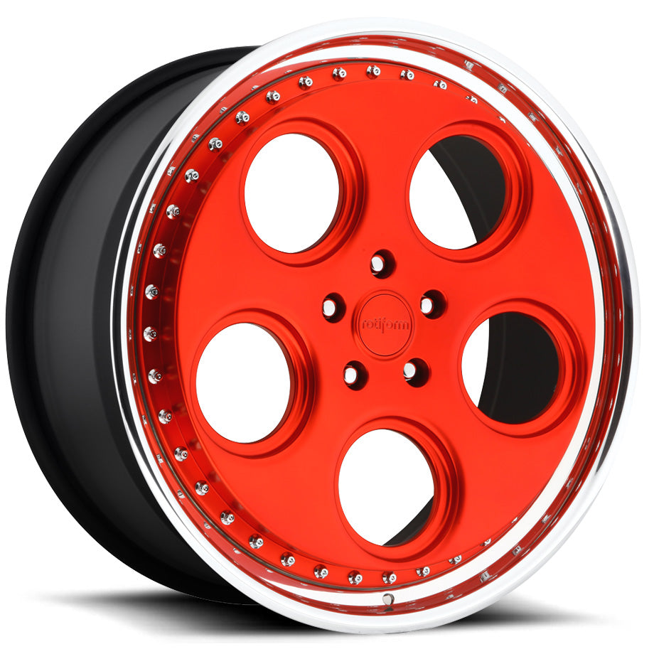 Rotiform Forged DIA Red Polished Wheel