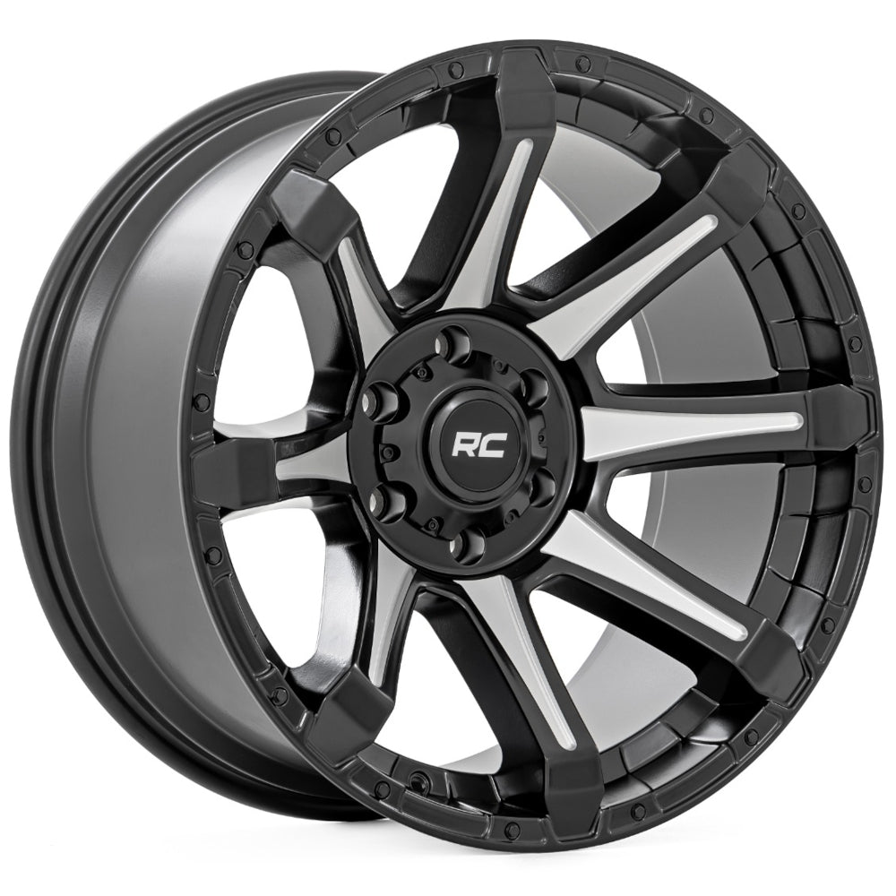 Rough Country 81 Series Black Machined Wheel
