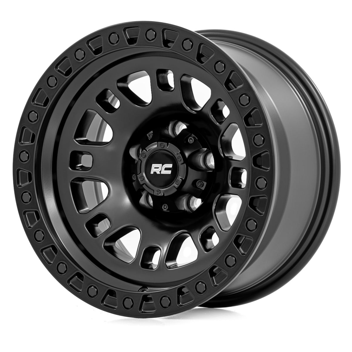 Rough Country 82 Series Semi Gloss Black Wheel