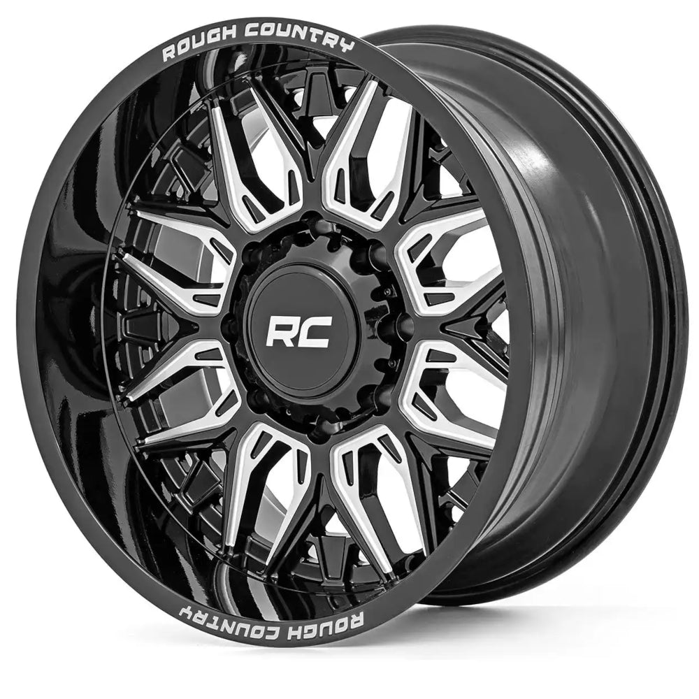 Rough Country 86 Series Black Machined Wheel