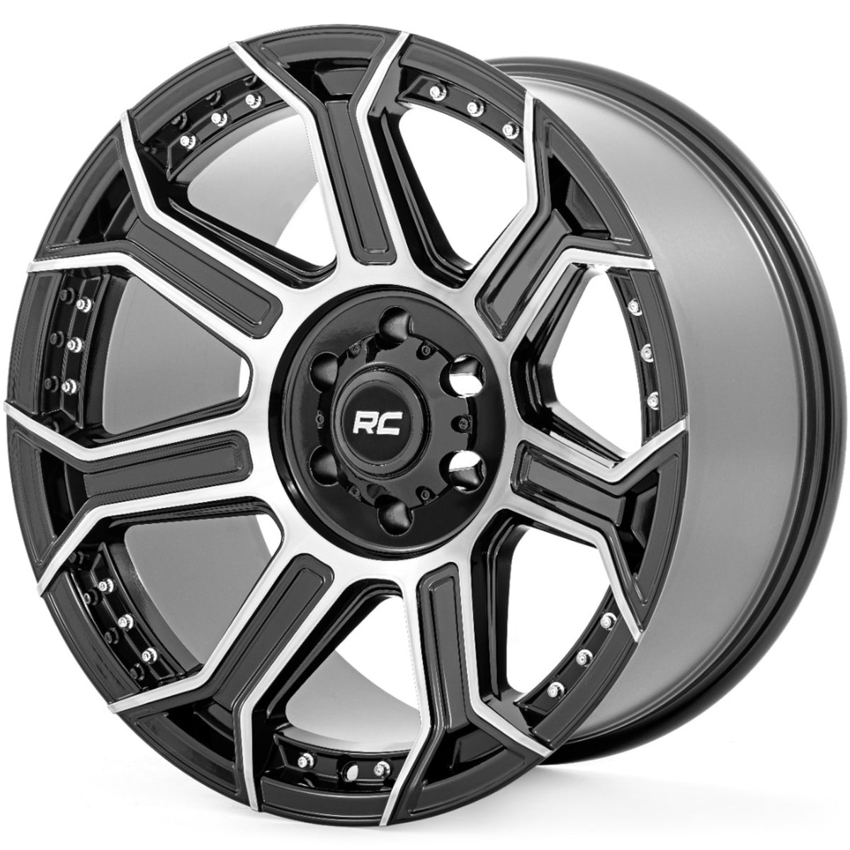Rough Country 89 Series Black Machined Wheel