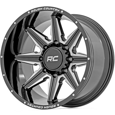 Rough Country 91 Series Black Milled Wheel