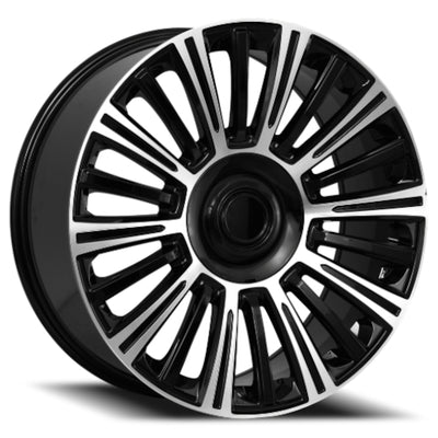 Revenge OE Proline RS-96 Gloss Black with Machined Spoke Faces Wheel