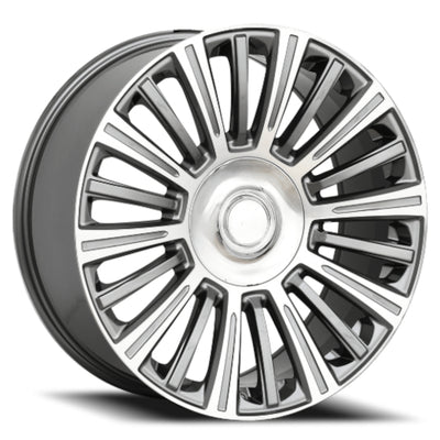 Revenge OE Proline RS-96 Gunmetal Gray with Machined Spoke Faces Wheel